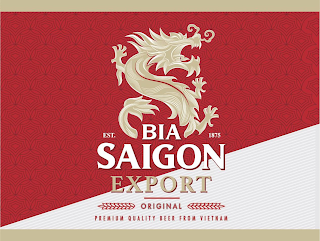 BIA SAIGON EXPORT EST. 1875 ORIGINAL PREMIUM QUALITY BEER FROM VIETNAM logo