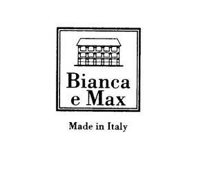 BIANCA E MAX MADE IN ITALY logo