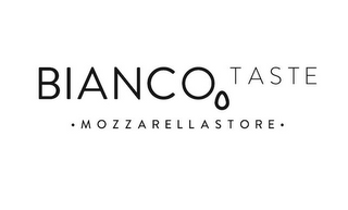 BIANCO TASTE · MOZZARELLASTORE · logo
