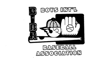 BIBA BOYS INT'L BASEBALL ASSOCIATION logo