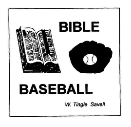 BIBLE BASEBALL W. TINGLE SAVELL logo