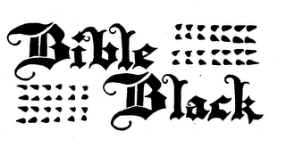 BIBLE BLACK logo