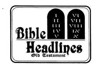 BIBLE HEADLINES OLD TESTAMENT logo