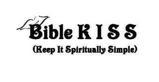 BIBLE K I S S (KEEP IT SPIRITUALLY SIMPLE) logo