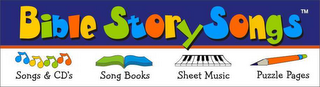 BIBLE STORY SONGS SONGS & CD'S SONG BOOKS SHEET MUSIC PUZZLE PAGES logo