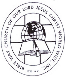 BIBLE WAY CHURCH OF OUR LORD JESUS CHRIST WORLD WIDE. INC. 1957 A.D logo