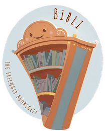 BIBLI THE FRIENDLY BOOKSHELF logo