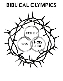 BIBLICAL OLYMPICS FATHER SON HOLY SPIRIT logo