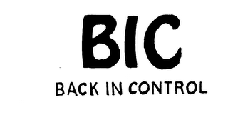 BIC BACK IN CONTROL logo