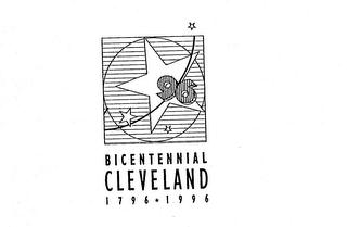 BICENTENNIAL CLEVELAND 1796 * 1996 96 logo