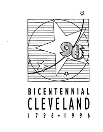 BICENTENNIAL CLEVELAND 1796 1996 96 logo