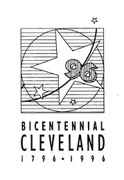 BICENTENNIAL CLEVELAND 1796 1996 96 logo