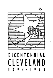 BICENTENNIAL CLEVELAND 1796-1996 96 logo