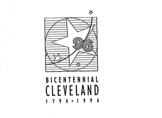 BICENTENNIAL CLEVELAND 1796-1996 96 logo