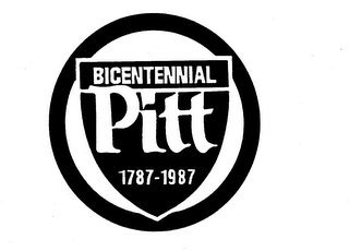 BICENTENNIAL PITT 1787-1987 logo