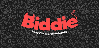 BIDDIE DIRTY CLOTHES, CLEAN MONEY BIKINI UNDERWEAR BRIEFS BRA logo