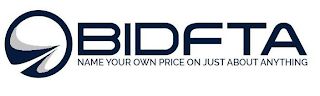 BIDFTA NAME YOUR OWN PRICE ON JUST ABOUT ANYTHING logo