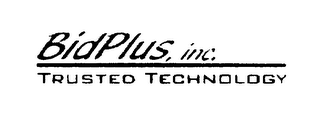 BIDPLUS, INC.  TRUSTED TECHNOLOGY logo