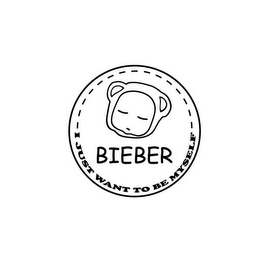 BIEBER I JUST WANT TO BE MYSELF logo
