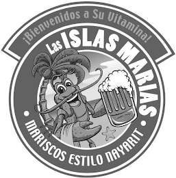 ¡BIENVENIDOS A SU VITAMINA! LAS ISLAS MARIAS MARISCOS ESTILO NAYARIT logo