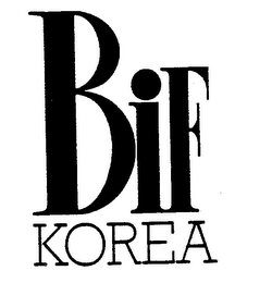 BIF KOREA logo