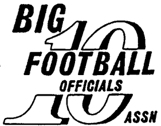 BIG 10 FOOTBALL OFFICIALS ASSN logo
