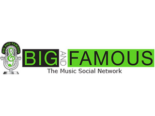 BIG AND FAMOUS THE MUSIC SOCIAL NETWORK logo