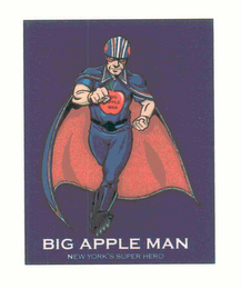 BIG APPLE MAN NEW YORK'S SUPER HERO logo