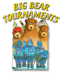 BIG BEAR TOURNAMENTS CURLY RUFUS JOHNNY 5 15 10 9 L S 1 (C) BUNGALO BOOKS 2000 JOHN logo