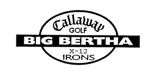 BIG BERTHA CALLAWAY GOLF X-12 IRONS logo