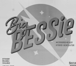 BIG BESSIE MICROGRID-READY HYBRID GENERATOR EFFICIENT RELIABLE SCALABLE SECUR logo