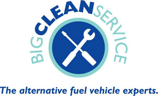 BIG CLEAN SERVICE THE ALTERNATIVE FUEL VEHICLE EXPERTS. logo