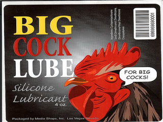 BIG COCK LUBE SILICONE LUBRICANT FOR BIG COCKS! logo