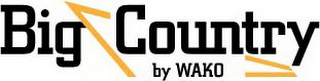 BIG COUNTRY BY WAKO logo