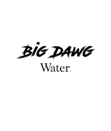 BIG DAWG WATER. logo
