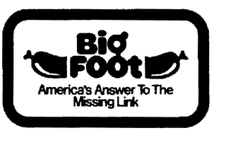 BIG FOOT AMERICA'S ANSWER TO THE MISSING LINK logo