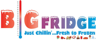 BIG FRIDGE JUST CHILLIN'...FRESH TO FROZEN 80 75 70 65 60 55 50 45 40 35 30 25 20 15 10 5 0 -5 -10 logo