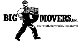 BIG G MOVERS, INC. YOUR STUFF, OUR TRUCKS, LET'S MOVE! logo