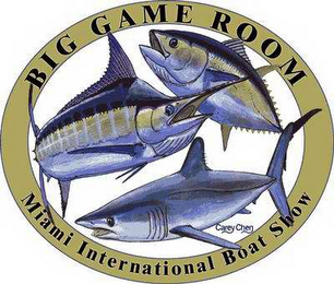 BIG GAME ROOM MIAMI INTERNATIONAL BOAT SHOW CAREY CHEN logo