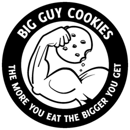 BIG GUY COOKIES THE MORE YOU EAT THE BIGGER YOU GET logo