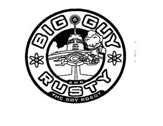 BIG GUY RUSTY AND THE BOY ROBOT & DESIGN logo