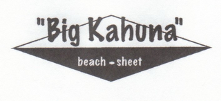 BIG KAHUNA BEACH SHEET logo