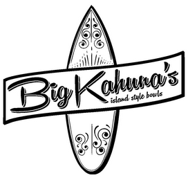 BIG KAHUNA'S ISLAND STYLE BOWLS logo