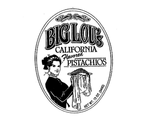 BIG LOU'S CALIFORNIA FLAVORED PISTACHOS logo