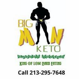 BIG MAN KETO KING OF LOW CARB EATING CALL 213-295-7648 logo
