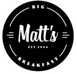BIG MATT'S EST. 2004 BREAKFAST logo