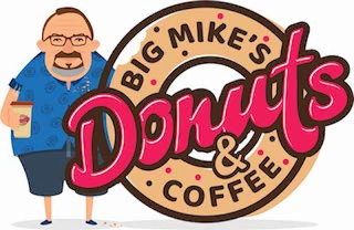BIG MIKE'S DONUTS & COFFEE logo