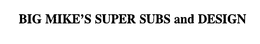 BIG MIKE'S SUPER SUBS AND DESIGN logo