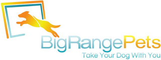 BIG RANGE PETS TAKE YOUR DOG WITH YOU logo