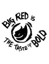 BIG RED IS THE TASTE OF BOLD logo